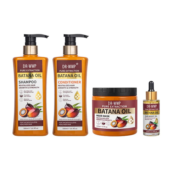 Batana Oil Shampoo & Conditioner Set for Hydrating Hair, Improving Dryness and Frizz