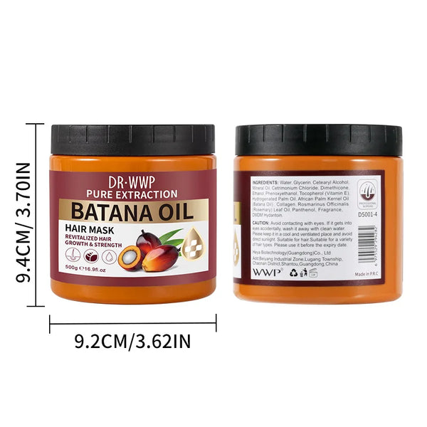 Batana Oil Shampoo & Conditioner Set for Hydrating Hair, Improving Dryness and Frizz