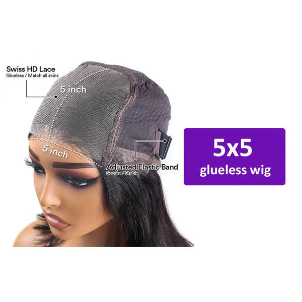 13X6 Straight Human Hair Wigs Glueless 13X4 Hd Lace Frontal Wig Ready To Wear Brazilian 4X4 5X5 30 40 Inch Closure Wig For Women