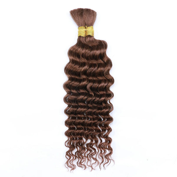 Human Braiding Hair Deep Wave Bulk Human Hair 100g No Weft Human Hair Bundles Micro Human Braiding Hair for Boho Braids